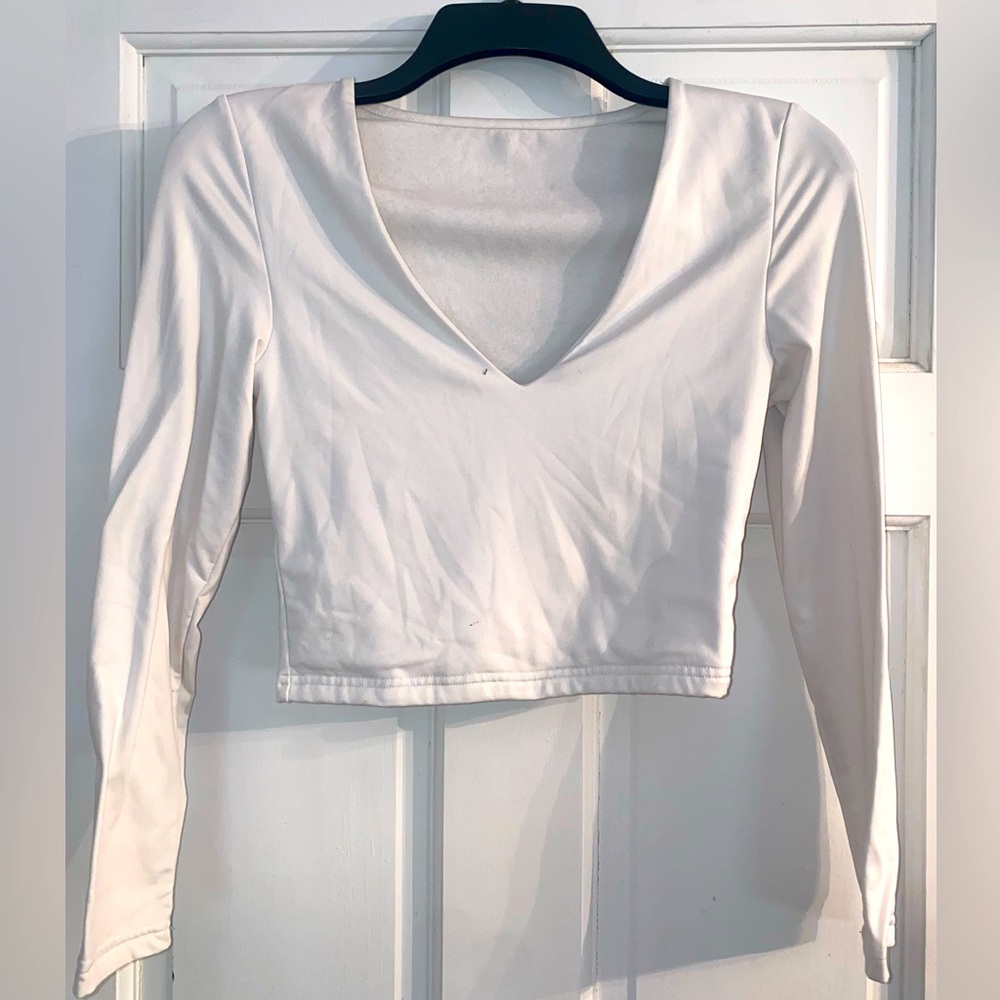 White crop top